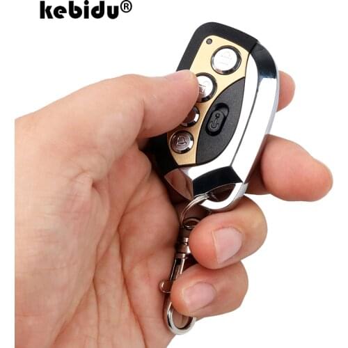 Kebidu 4 keys Wireless 433MHz Remote Control Newest Duplicator Frequency Auto Adjustable Keychain for Car Garage Door