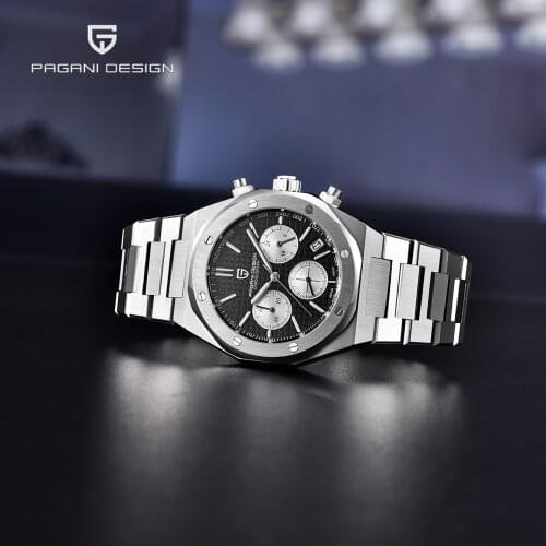 Pagani Design 2021 New Luxury Business Men Quartz Watch Luxury Sapphire Glass Stainless Steel Waterproof Watch Relogio Masculino