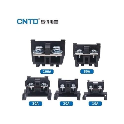CNTD Rail Terminal Piece Combination Table Wiring Row TBR-10A CBR-20A 30A 60A 100A Board