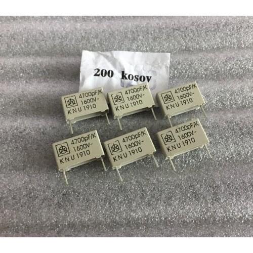 Home furnishings 50PCS 4700PF 1600V DC fever coupled audio film capacitance
