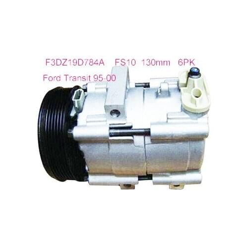 FS10 Auto A/C air conditioning compressor for Ford Transit 95-00 6PK 130mm F3DZ19D784A