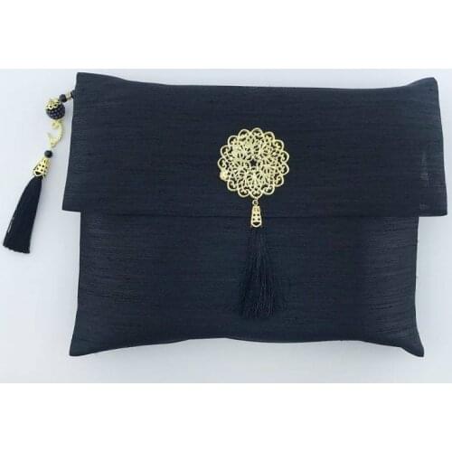 Yasin-i Serif Book with Black Color Bag, Rosary, Prayer Rug Gift Set