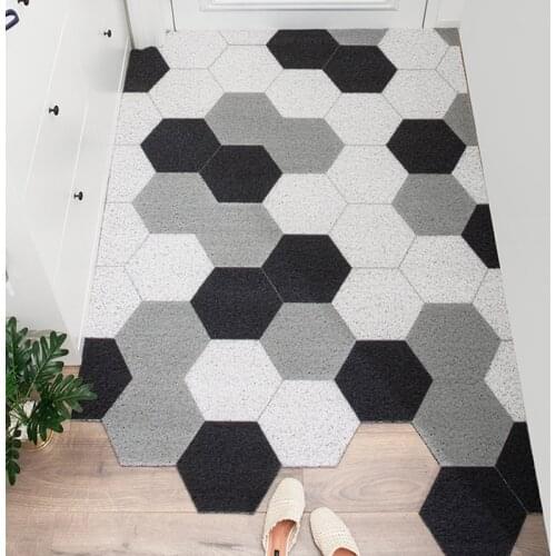 Freely Cuttable Doormat Carpet Kitchen Mat Bath Mat Home Hallway Doormat Non-slip Custom Mats Carpet Silk Loop Floor Mats Carpet