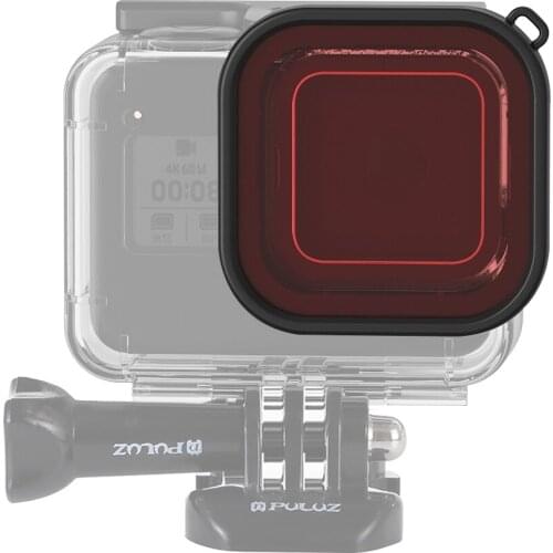 PULUZ Square Housing Diving Color Lens Filter for GoPro HERO8 Black Diving Housing Case