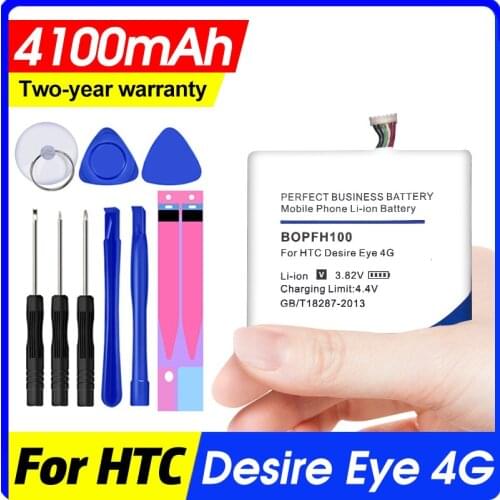 4100mAh BOPFH100 B0PFH100 Li-ion Phone Battery for HTC Desire Eye 4G M910X M910n + Tracking Code
