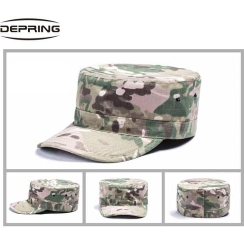 Mens Outdoor Camouflage Molle Military Hat Army Ranger RipStop Patrol Fatigue Cap Tactical Army Caps Hats Octagonal Cap