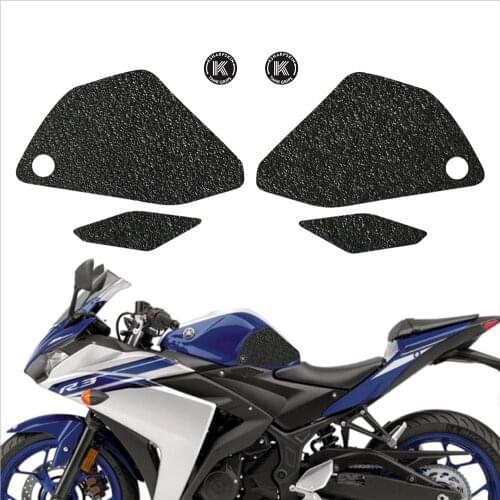 Stickers Motorcycle Fuel Tank Pad Applique Knee Grip for YAMAHA Side Protection Nonslip 15-18 YZF-R3