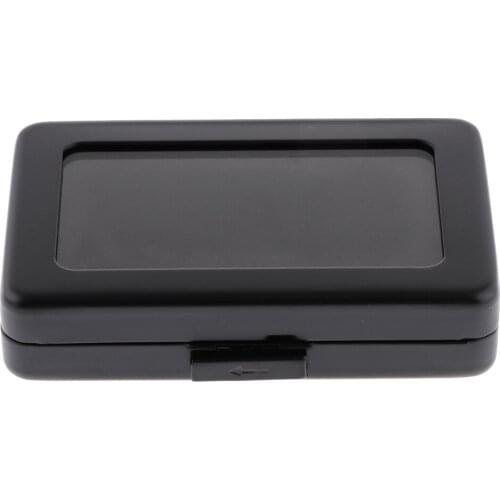 10Pcs Luxury Gemstone Gem Loose Diamond Storage Box Jewelry Organizer Case Double-Face Velvet Adjustable Pad