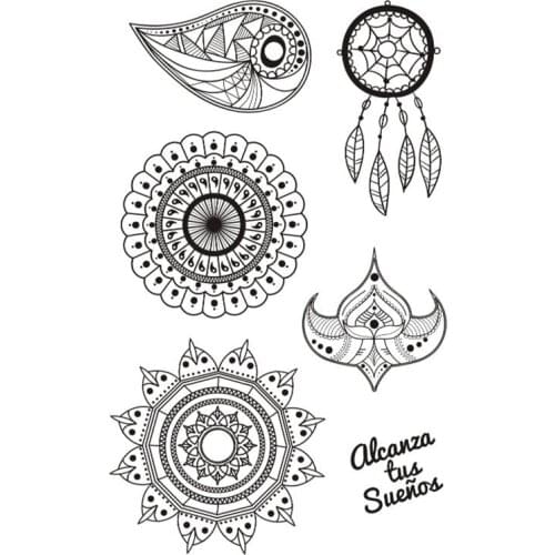 Tribe stamps scrapbooking decoration stamps clear mandala stamps