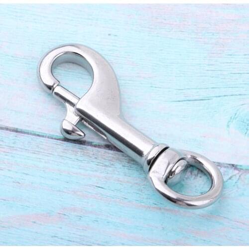 Perfeclan Stainless Steel Hook Ring Snap Bolt Single End Buckle Clip 68mm