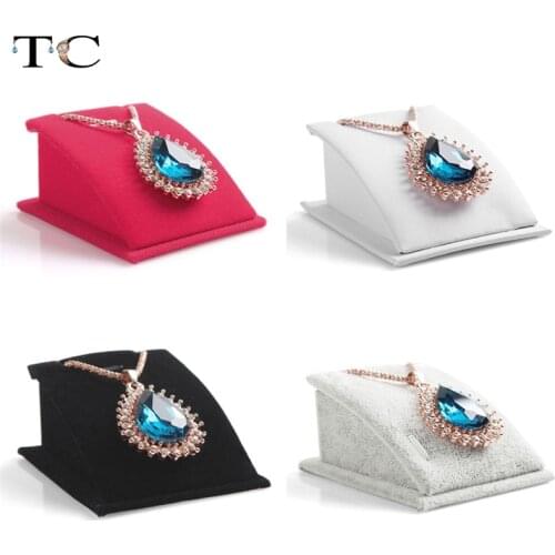 Velvet Pendant Necklace and Jewelry Display Stand Jewelry Necklace Stand Display Press on Nail Packaging Necklace Holder