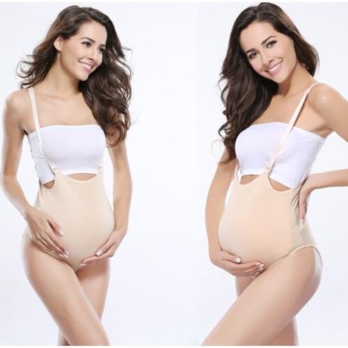 2-3 month 1000g comfortable realistic silicone artificial belly fake jelly belly false pregnancy fake pregnant belly with bag