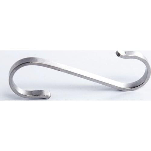Stainless Steel S-Shaped Hooks Hanger for Kitchen Bathroom Belt Scarf Tie Storage Rack Space-saving Hanging Bag Hat Clothes