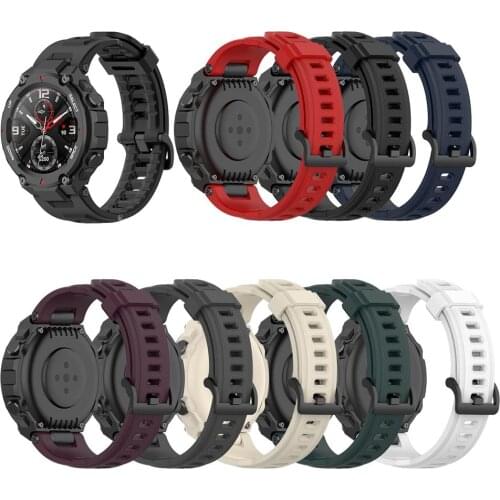Silicone Band For Huami Amazfit T-Rex Replacement Strap For Xiaomi Amazfit T-REX Pro Smart Watch Bracelet Soft Sport Wrist Strap