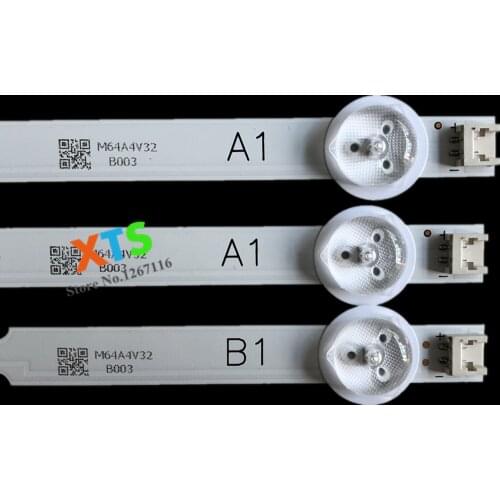 3 PCS(2*A1+1*B1) 630mm LED Strips 7LEDs for LG 32" ROW2.1 REV 0.9 6916L-1437A 6916L-1438A 6916L-1426A 6916L-1204A AGF78180101