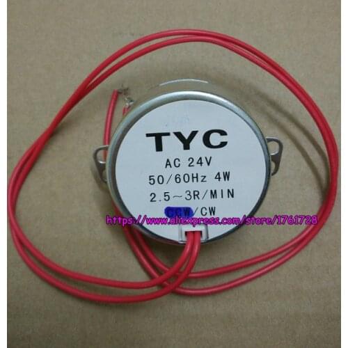 TYC-50 Synchronous motor AC 24V 4W permanent magnet fan motor 2.5-3r/min shaft dianeter 7mm