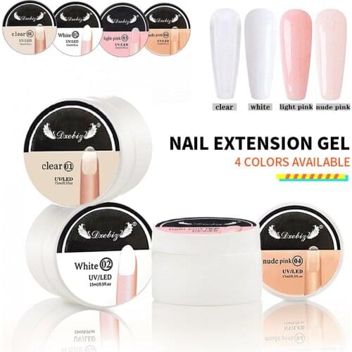 15ml Nail Art UV Phototherapy Extension Gel Thick Builder Gel Nail Glue Extension Gel Nail Sticker Nail Art Manicure Tools TSLM1