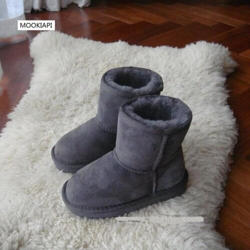 In 2019, Chinas newest sheepskin and wool childrens snow boots, 100% pure wool childrens snow boots, 7 colors