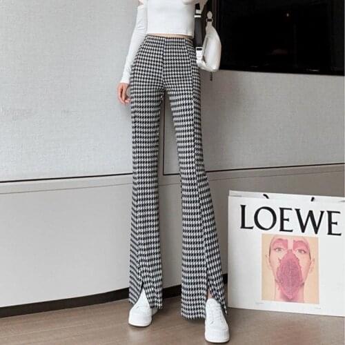 Korean Fashion Loose Split Wide Leg Trousers Harajuku Women Casual Chic Pants Hip-hop All-match Unisex Streetwear Pants