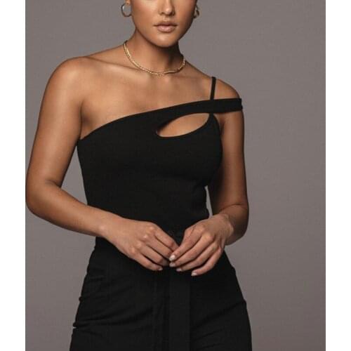 Summer women Crop Top Gothic Streetwear vintage clothing Backless Sexy Skinny Skew Collar sleeveless cross Slim clothes