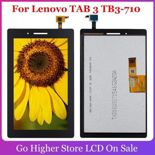 For Lenovo TAB 3 Lcd Display Touch Screen Glass Sensor Replacement 710F 710 710L Tab3 TB3-710F TB3-710 TAB3-710 Screen