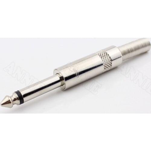 100pcs/lot For Ningbo Sound 6.5 Plug/6.35 Plug Single Track/6.3 Amplifier Plug/Microphone Connectors Big Two Core