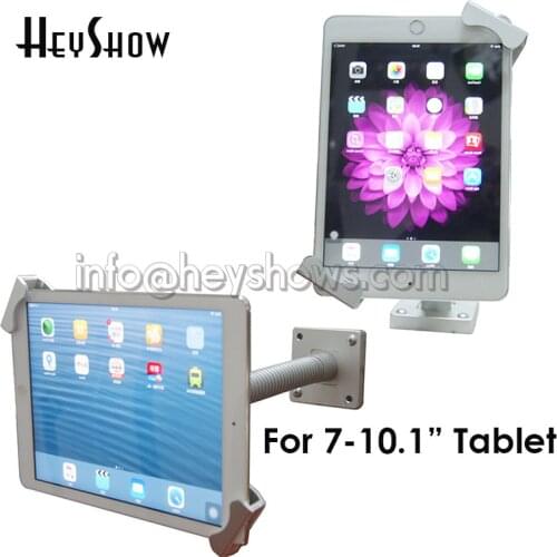 Tablet Security Lock Ipad Display Stand Flexible Tablet Holder Lock Lockable Tablet Kiosk Desktop Anti Theft For 7-10.1" Tablet