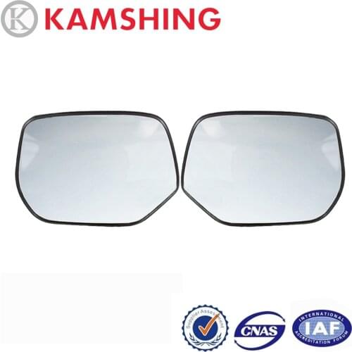 CAPQX 1Pair For Honda CRV CR-V RM2 RM4 RE2 RE4 2007-2014 With Heating Exterior Rearview Mirror Glass Side View Mirror White Lens