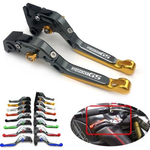 For BMW R1200GS 2004-2012 CNC Aluminum Adjustable Motorcycle Folding Extendable Clutch Brake Levers Handle Accessories 2005 2006