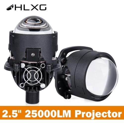 Bi-led Lens Projector H4 H7 Led HB3 9005 HB4 9006 Bracket LED Headlight Matrix 2.5'' 6000K 90W Dual Convex Light Tuning Car DIY