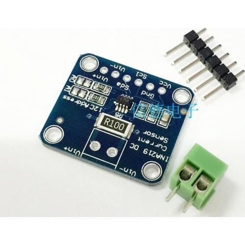 MCU-219 INA I2C interface zero drift bidirectional current power supply monitoring sensor