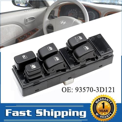 Door Lock Power Window Master Control Switch Regulator Button Console for 2003-2005 Hyundai Sonata 93570-3D121 935703D121