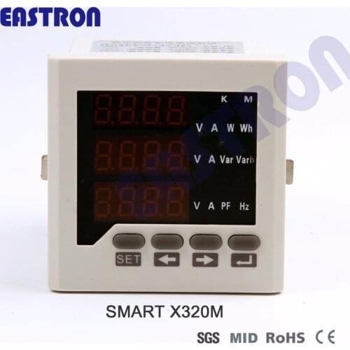 EASTRON Smart X320M Smart Power Meter, Multi-function Panel Meter,Digital meter, AC220V/DC24V, 96*96,72*72,80*80
