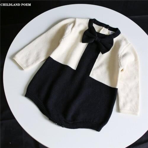 Baby Girl Romper Autumn Knitted Baby Clothes Newborn Princess Baby Girl Clothes Cotton Woolen Baby Romper Jumpsuit For Girl