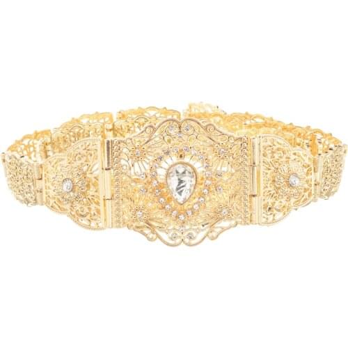 Moroccan style of the latest hollow pattern metal belt wedding decorative belt