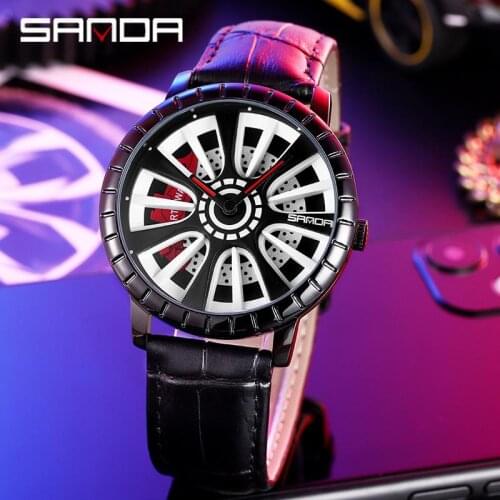 MIXZA Men's Watch With Leather Strap