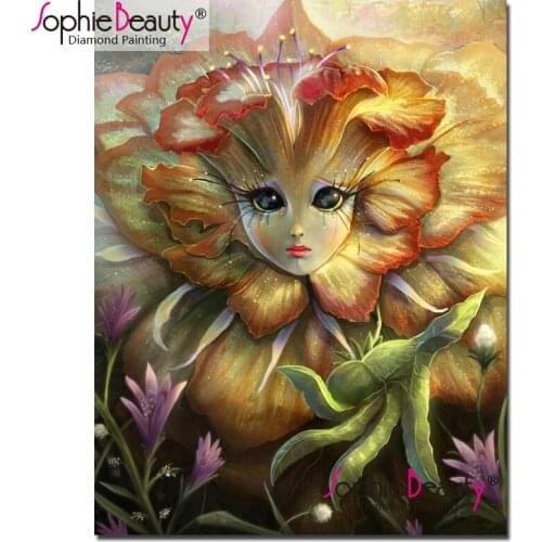 Sophie Beauty Diy diamond embroidery kit full rhinestones mosaic kit cross stitch flower baby diamond painting home decor 19062