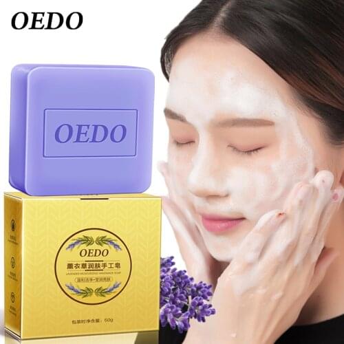 Natural Lavender Extract Whitening And Moisturizing Handmade Soap Acne Eliminating Pore Cleanser Deep Cleansing Face Care