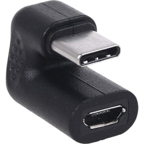 2021 New 180 Degree Type C Male to Micro USB Female Converter Adapter for Cellphone