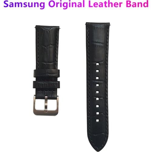Original Samsung Gear S3 Classic Forntier Leather Band 22mm For Galaxy Watch 46mm Watch3 45mm R840 R845 R770 R760 R800
