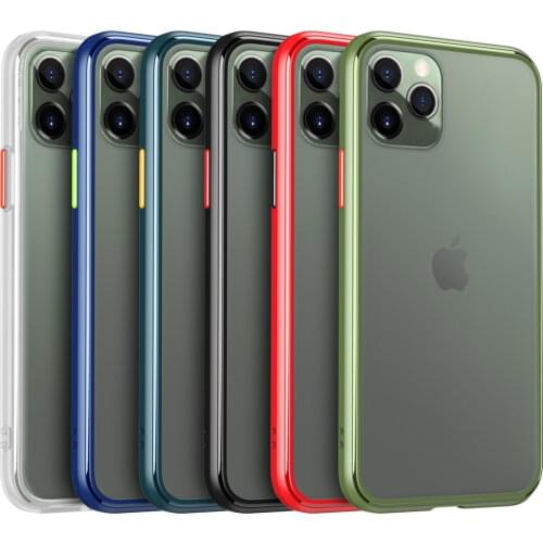 Transparent Shockproof Phone Case For iPhone 11 case 11 Pro Max X XR Xs Max Hard Clear Cover For iPhone 6 6s 7 8 Plus