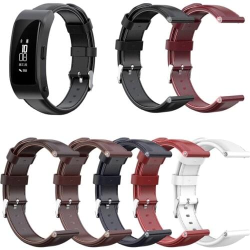 Leather Watchband for Huawei B6 Watch Band 18mm Wirst Strap Sports Bracelet Genuine Leather for Huawei Band B6 Watch Band Strap