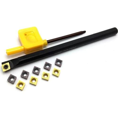 S08K-SCLCR06 S08K-SCLCL06 95 degree spiral turning tool boring bar external tool 10PCS CCMT060204 turning insert CNC lathe parts