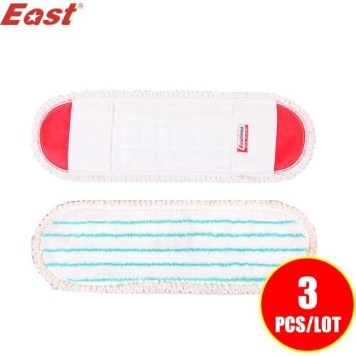 East 3pcs/lot Home Floor Kitchen Living Room Mop Refill Floor Telescopic Rotation Mop Cotton Cloth Towel Cleaning ES1245