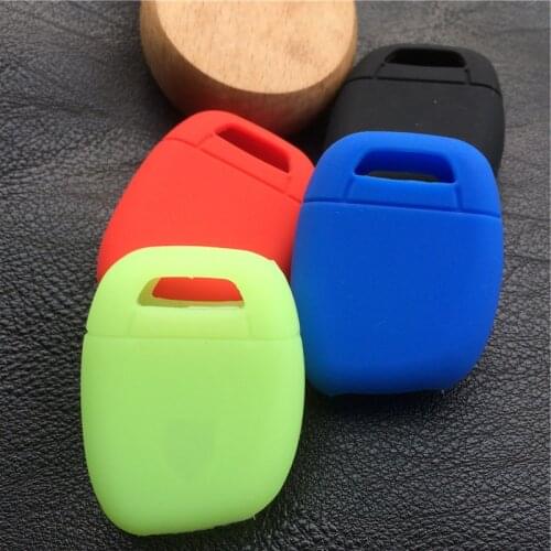 Silicone rubber car key cover case For RENAULT TWINGO CLIO KANGOO MASTER key