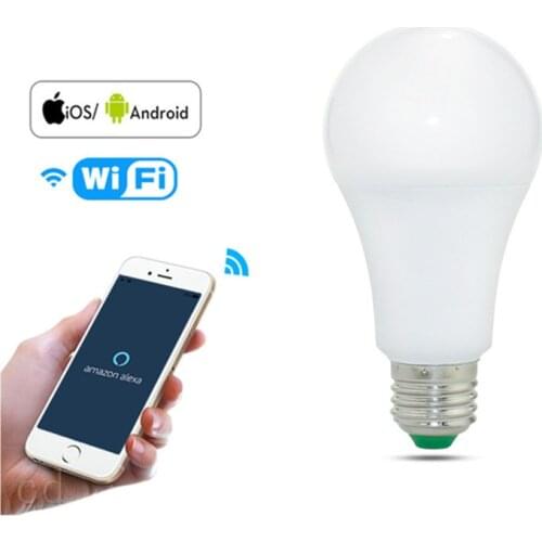 LED lamp Smart tuya WiFi E27 15W Light Bulb RGBCW Dimmable Compatible Amazon ECHO/Google Home/IFTTT Voice control