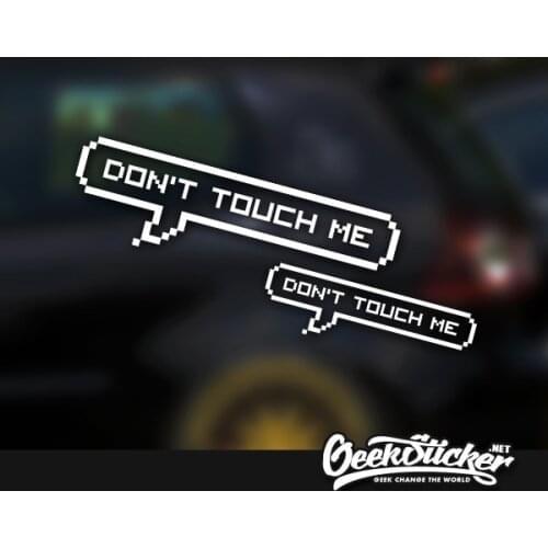 Don’t touch me JDM Wave Tuner Car Vinyl Drift Decal Sticker for Car Truck Window Laptop Die Cut