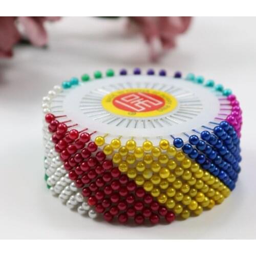 High Quality 40PCS Sewing Accessories Round Pearl Straight Head Pins Dressmaking Faux Pear Corsage Pin for DIY