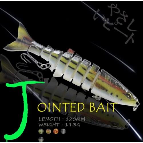 WALK FISH 8 Segment Multi Jointed Bait 120MM 19.3G Hard Artificial Bait Sinking Wobblers Fishing Lures Swimbait Fishing Tackle