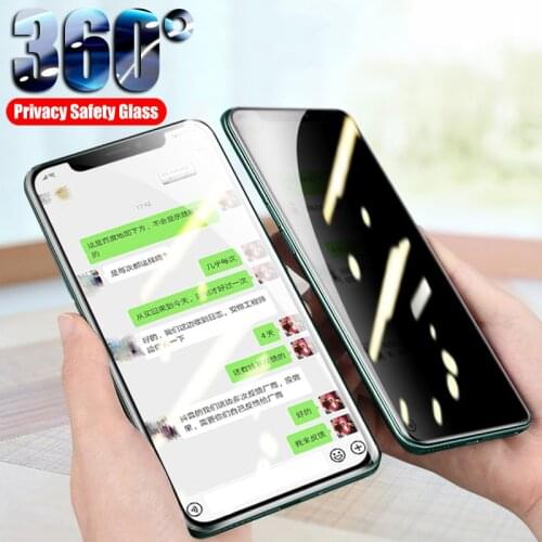 9D Full Privacy Tempered Glass on the For iPhone 11 12 Pro Xs Max X XR 12 mini 6 6S 7 8 Plus SE Anti Spy Screen Protector Glass